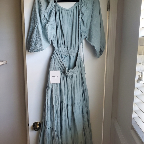 Olia Gauze Backless Dress - Size Small - Picture 2 of 7